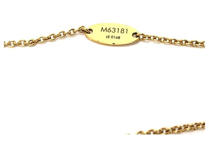 Collar Péndulo Esencial V Circle LV de Louis Vuitton Negro Dorado - vista 6