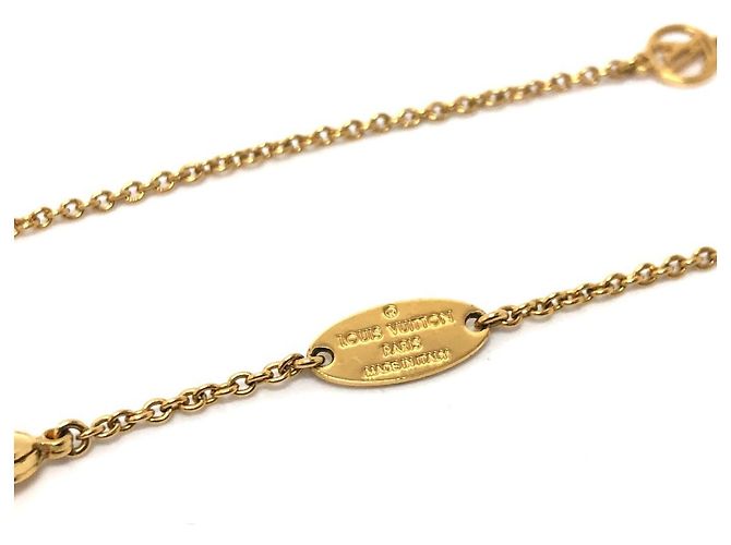 Collar Péndulo Esencial V Circle LV de Louis Vuitton Negro Dorado - vista 7