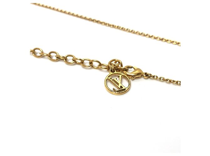 Collar Péndulo Esencial V Circle LV de Louis Vuitton Negro Dorado - vista 8