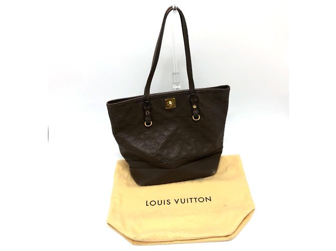 Borsa Tote Citadines PM in Monogram Empreinte Louis Vuitton Marrone - vista 17