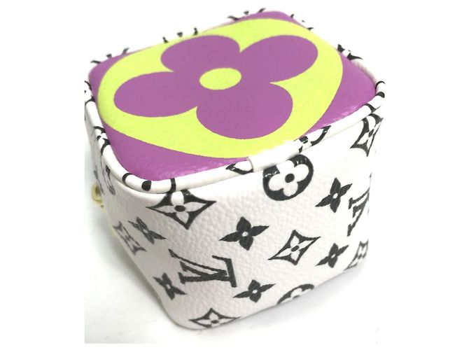 Pochette Cube Monogramma Gigante Louis Vuitton Rosa Giallo - vista 7