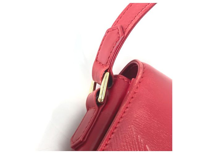Borsa a Spalla Louis Vuitton Opera Delph Flap Rosso - vista 10