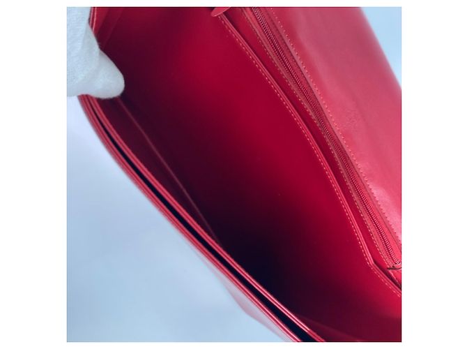 Borsa a Spalla Louis Vuitton Opera Delph Flap Rosso - vista 12