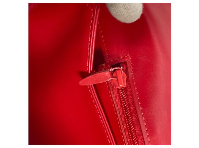 Borsa a Spalla Louis Vuitton Opera Delph Flap Rosso - vista 14