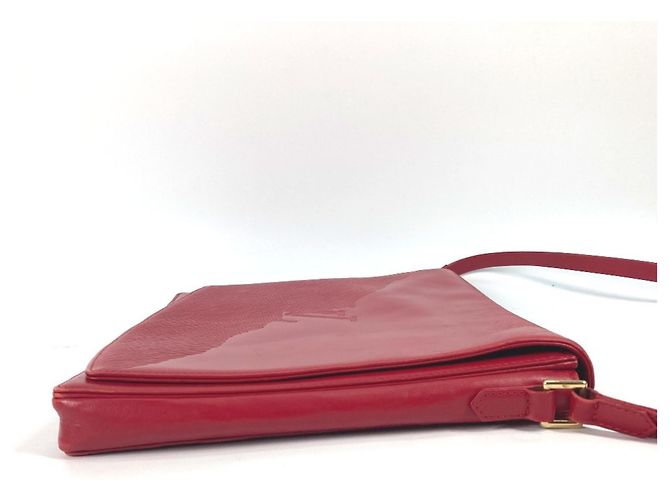 Borsa a Spalla Louis Vuitton Opera Delph Flap Rosso - vista 3