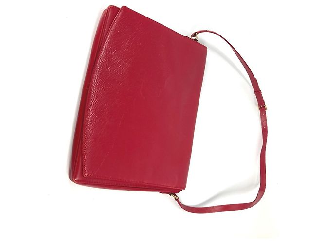 Borsa a Spalla Louis Vuitton Opera Delph Flap Rosso - vista 9