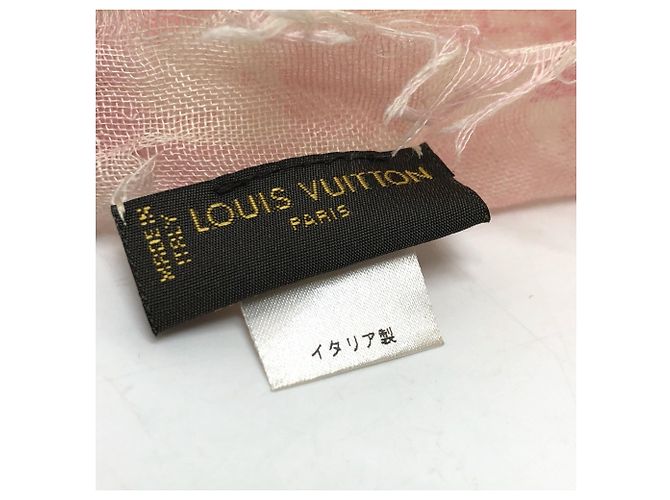 Stola Alize Damier Etoile Louis Vuitton Rosa Giallo - vista 5