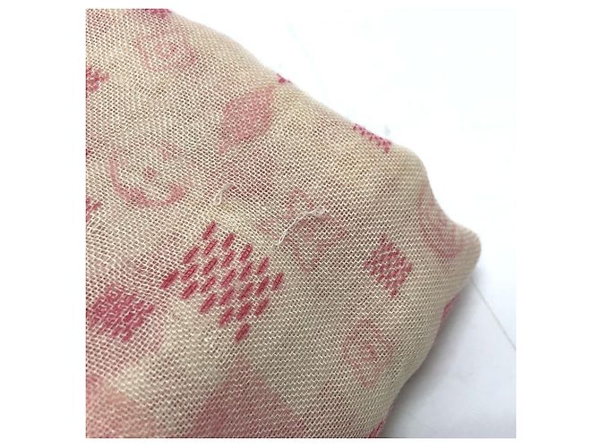 Stola Alize Damier Etoile Louis Vuitton Rosa Giallo - vista 8