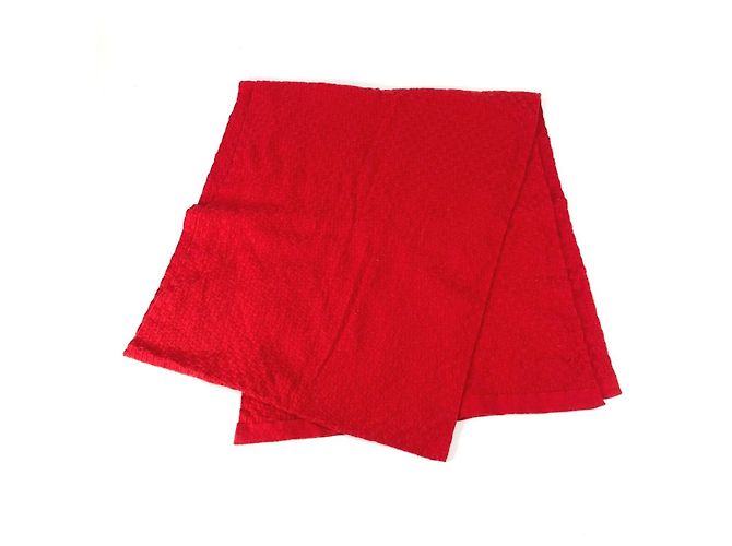 Stola in cotone/cashmere rosso Louis Vuitton - vista 2