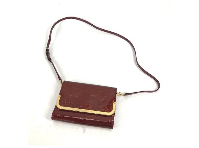Borsa 2 in 1 Rossmore PM in Monogram Vernis di Louis Vuitton Rosso Porpora - vista 10