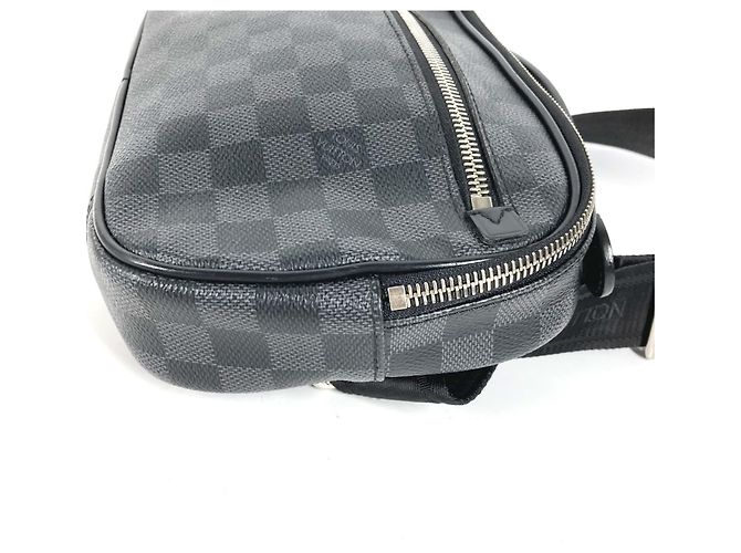 Borsa a Spalla Damier Graphite Louis Vuitton Nero - vista 6