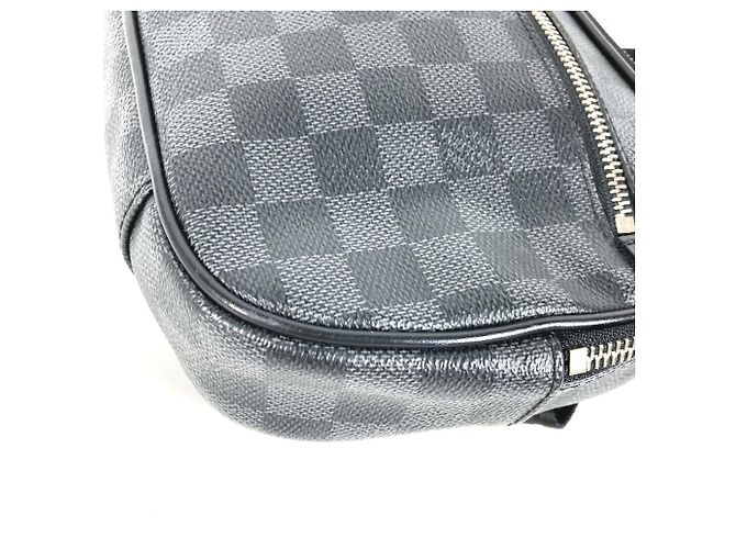 Borsa a Spalla Damier Graphite Louis Vuitton Nero - vista 7