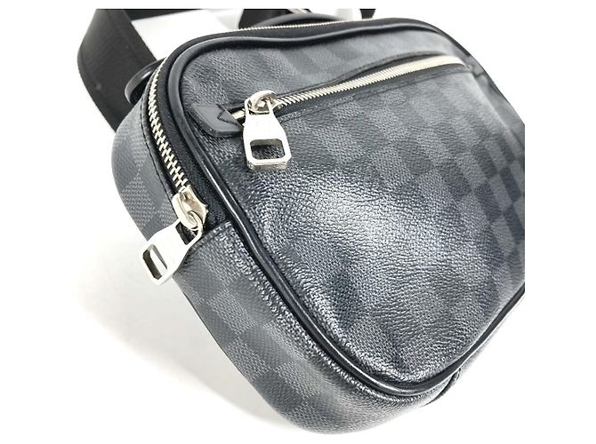 Borsa a Spalla Damier Graphite Louis Vuitton Nero - vista 9