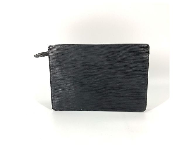 Pochette Uomo in Pelle Epi Louis Vuitton Nero - vista 2