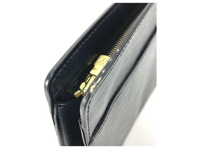 Pochette Uomo in Pelle Epi Louis Vuitton Nero - vista 3