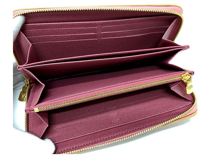 Cartera Zippy de denim Monogram Louis Vuitton Rosa - vista 10
