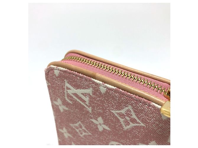 Cartera Zippy de denim Monogram Louis Vuitton Rosa - vista 14