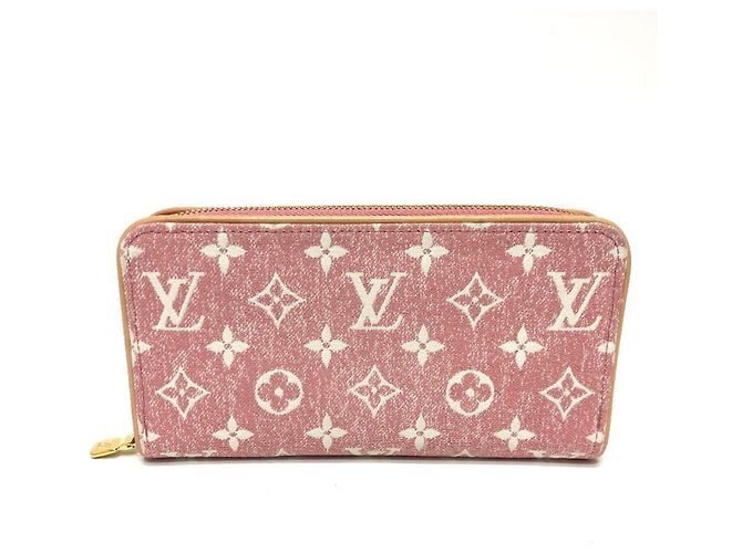 Cartera Zippy de denim Monogram Louis Vuitton Rosa - vista 2