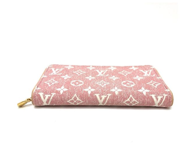 Cartera Zippy de denim Monogram Louis Vuitton Rosa - vista 3