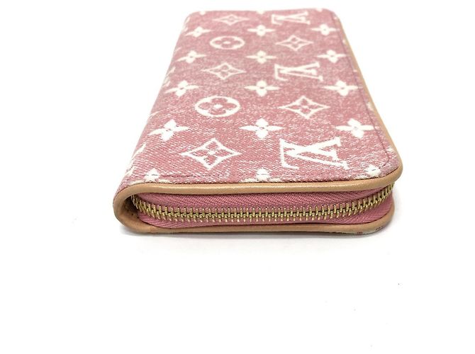 Cartera Zippy de denim Monogram Louis Vuitton Rosa - vista 6