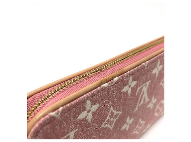 Cartera Zippy de denim Monogram Louis Vuitton Rosa - vista 7