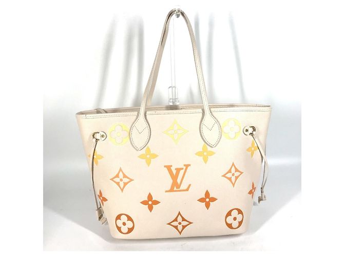 Borsa a Spalla Neverfull MM in Monogram Empreinte Louis Vuitton Beige - vista 2