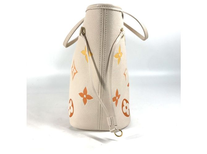 Borsa a Spalla Neverfull MM in Monogram Empreinte Louis Vuitton Beige - vista 4