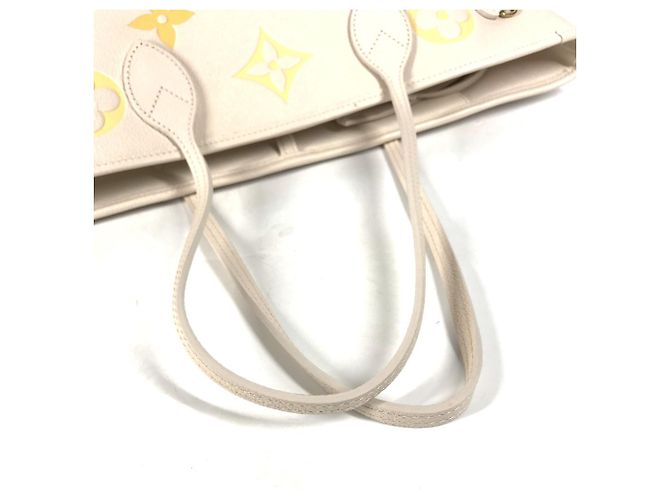 Borsa a Spalla Neverfull MM in Monogram Empreinte Louis Vuitton Beige - vista 8