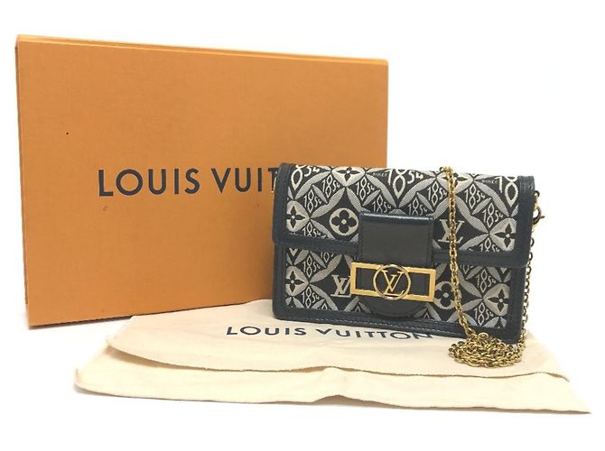 Borsa a Spalla Jacquard Monogram Louis Vuitton Blu navy - vista 14