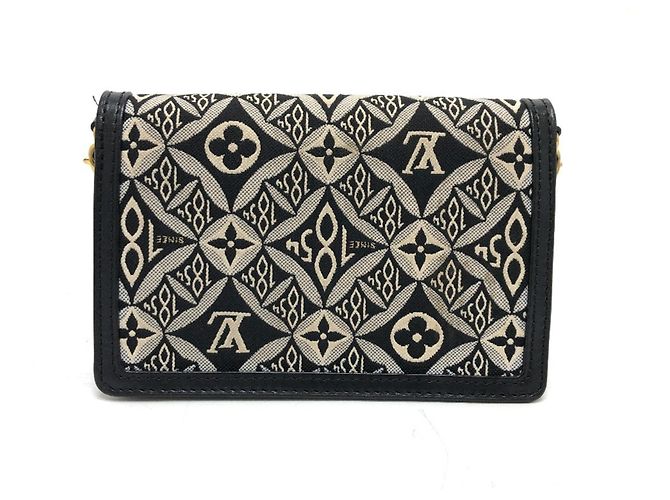 Borsa a Spalla Jacquard Monogram Louis Vuitton Blu navy - vista 2