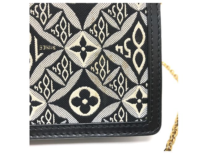 Borsa a Spalla Jacquard Monogram Louis Vuitton Blu navy - vista 8