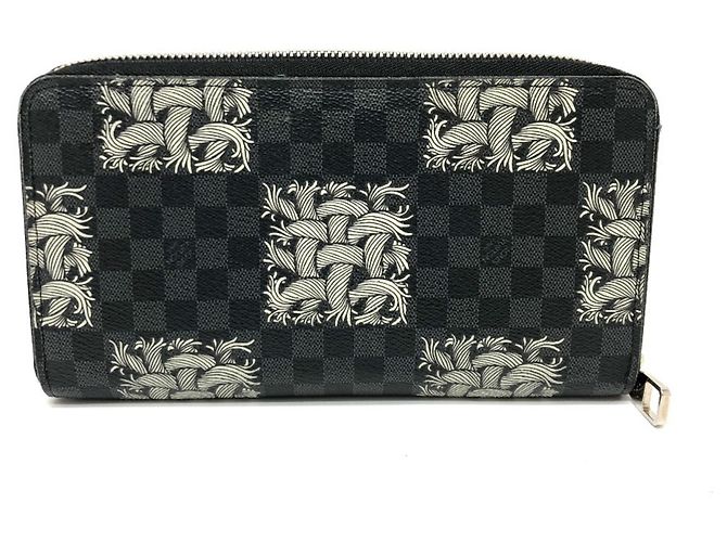 Louis Vuitton Damier Graphite Long Wallet Black - view 2