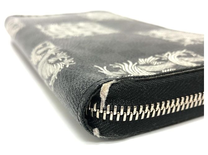Louis Vuitton Damier Graphite Long Wallet Black - view 7