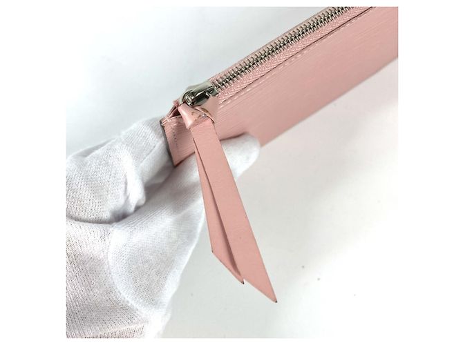 Monedero de cuero Epi Louis Vuitton Rosa - vista 8