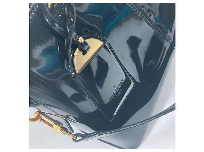 Borsa 2 in 1 Miroir Vernis Louis Vuitton Marrone Nero Monogramma - vista 11