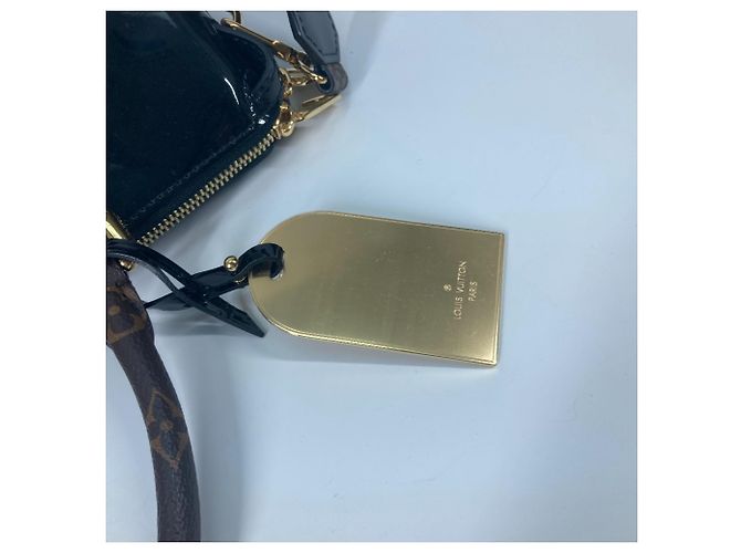 Borsa 2 in 1 Miroir Vernis Louis Vuitton Marrone Nero Monogramma - vista 12