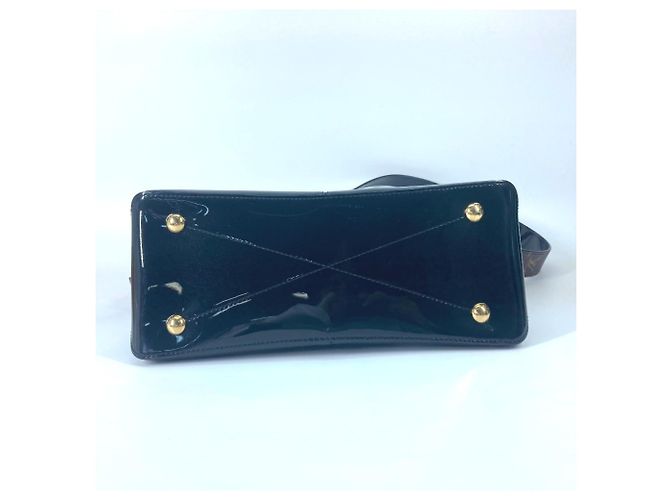 Borsa 2 in 1 Miroir Vernis Louis Vuitton Marrone Nero Monogramma - vista 13