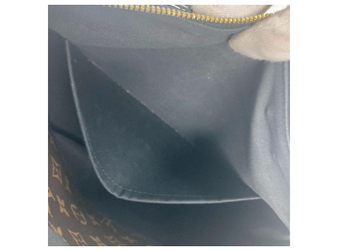 Borsa 2 in 1 Miroir Vernis Louis Vuitton Marrone Nero Monogramma - vista 5