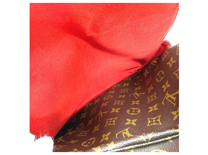 Naviglio Borsa a Spalla Monogram Louis Vuitton Marrone - vista 15