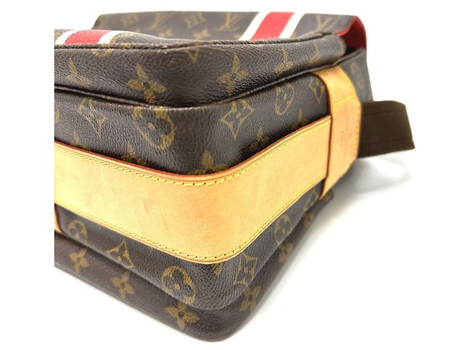 Naviglio Borsa a Spalla Monogram Louis Vuitton Marrone - vista 4