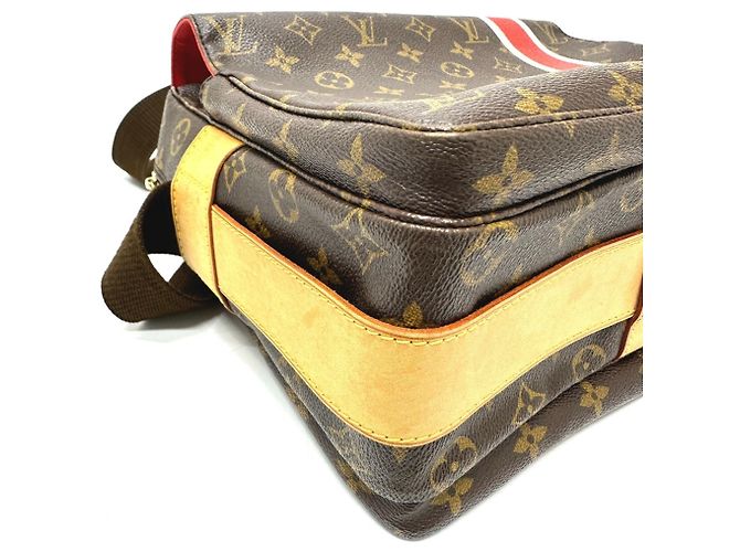 Naviglio Borsa a Spalla Monogram Louis Vuitton Marrone - vista 5