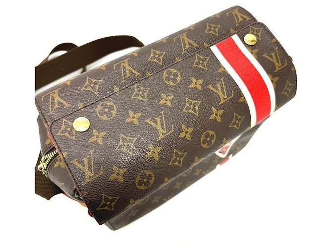 Naviglio Borsa a Spalla Monogram Louis Vuitton Marrone - vista 6