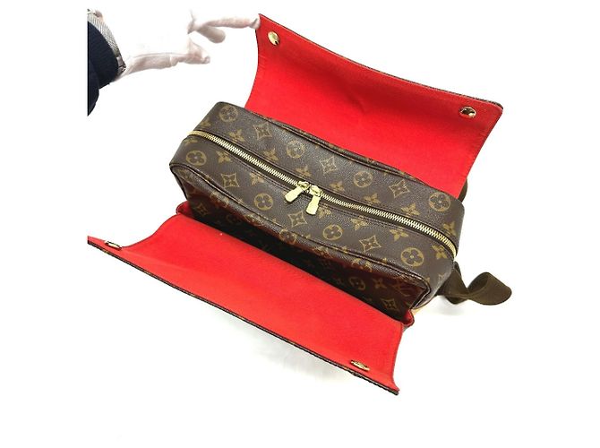 Naviglio Borsa a Spalla Monogram Louis Vuitton Marrone - vista 9