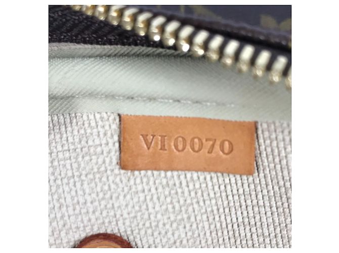 Borsa 2 in 1 Louis Vuitton Monogram Alize 24 Van Quatre Marrone - vista 13
