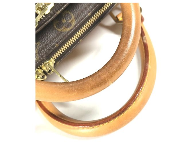Borsa 2 in 1 Louis Vuitton Monogram Alize 24 Van Quatre Marrone - vista 6