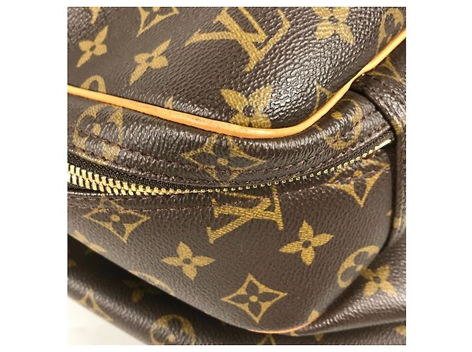 Borsa 2 in 1 Louis Vuitton Monogram Alize 24 Van Quatre Marrone - vista 9