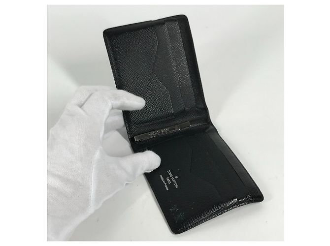 Louis Vuitton Monogram Eclipse Money Clip Wallet Black - view 11