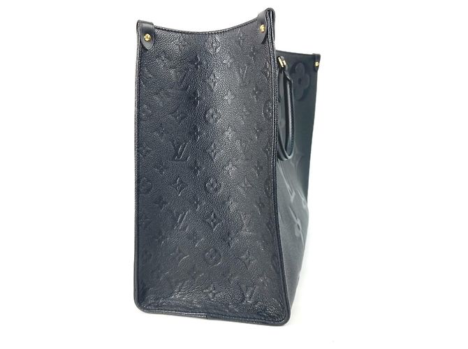 Borsa a spalla/tote On the Go GM in Monogram Empreinte Louis Vuitton Nero - vista 3