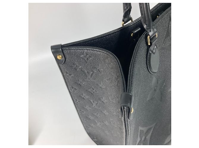 Borsa a spalla/tote On the Go GM in Monogram Empreinte Louis Vuitton Nero - vista 6