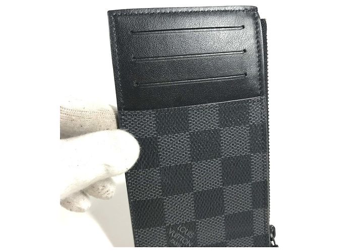 Portafoglio Damier Graphite Louis Vuitton Nero - vista 11